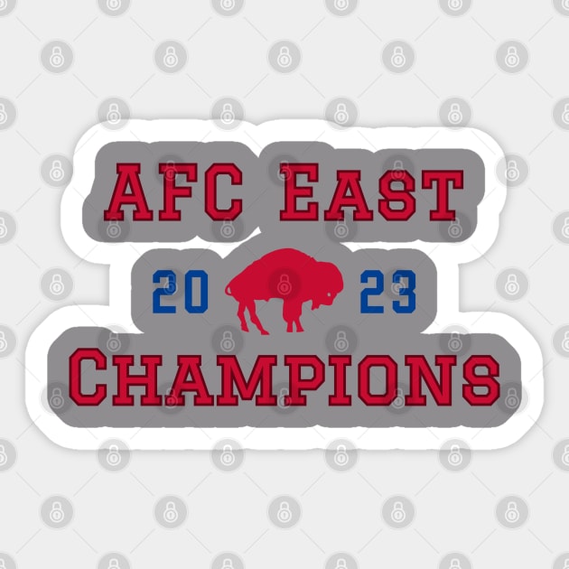 2023 AFC East Champs Sticker by Simply Made with Dana